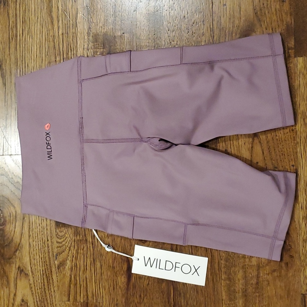 Womens Wildfox light purple cargo bike shorts size XS - Picture 3 of 5
